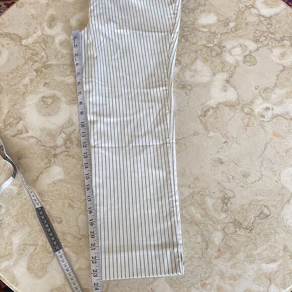 NWT Jules & Leopold Pinstripe Full On Slim Leg Capri Pants - Picture 13 of 13